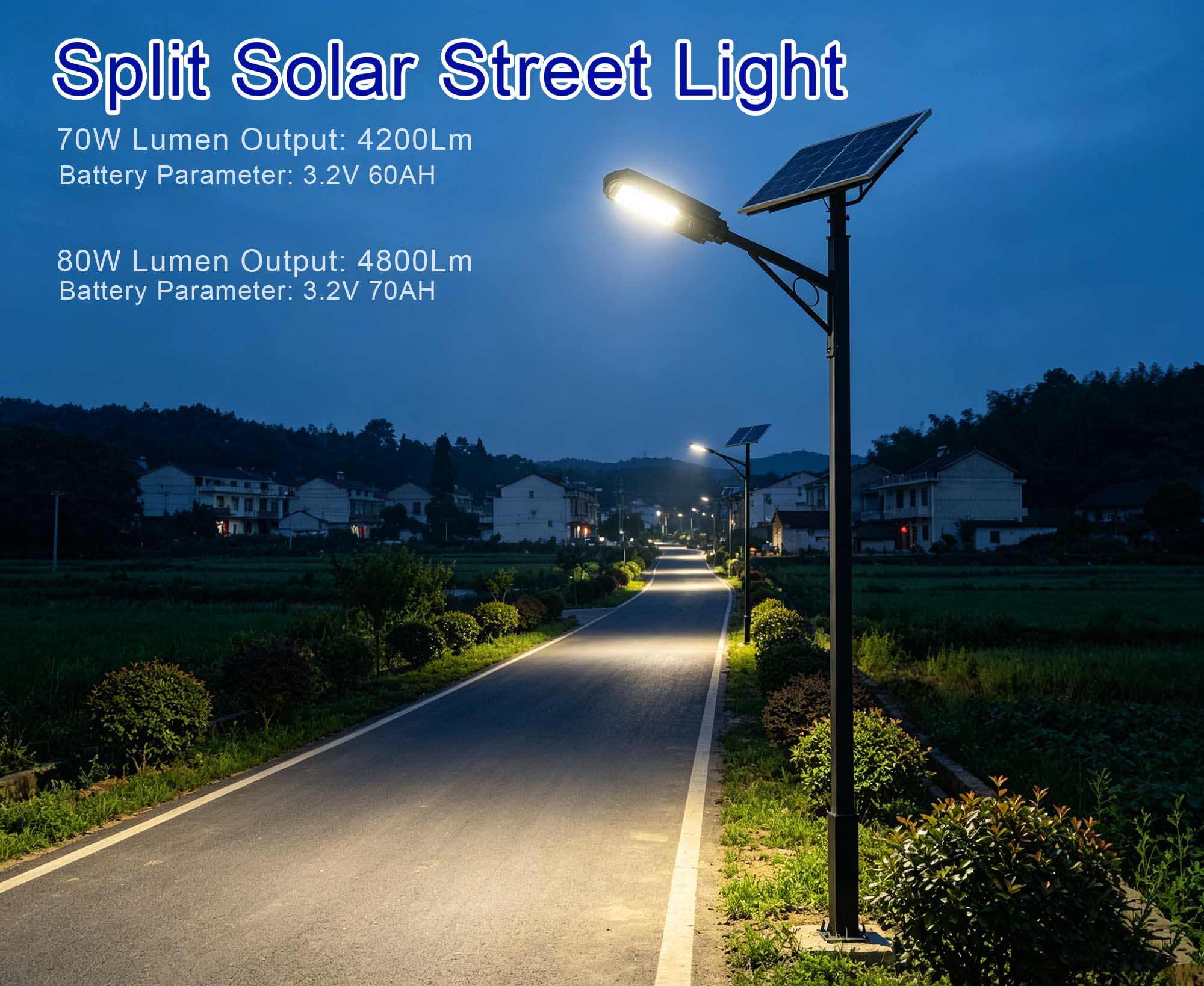 Split Solar Street Light