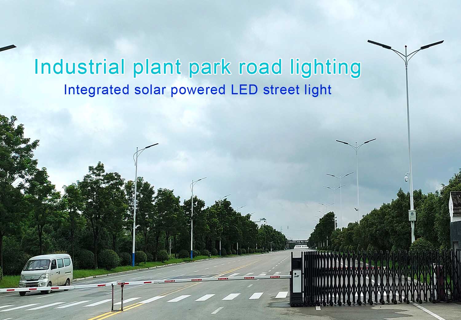 Industrial Park Integrated Solar Street Light Project Case Road Lighting