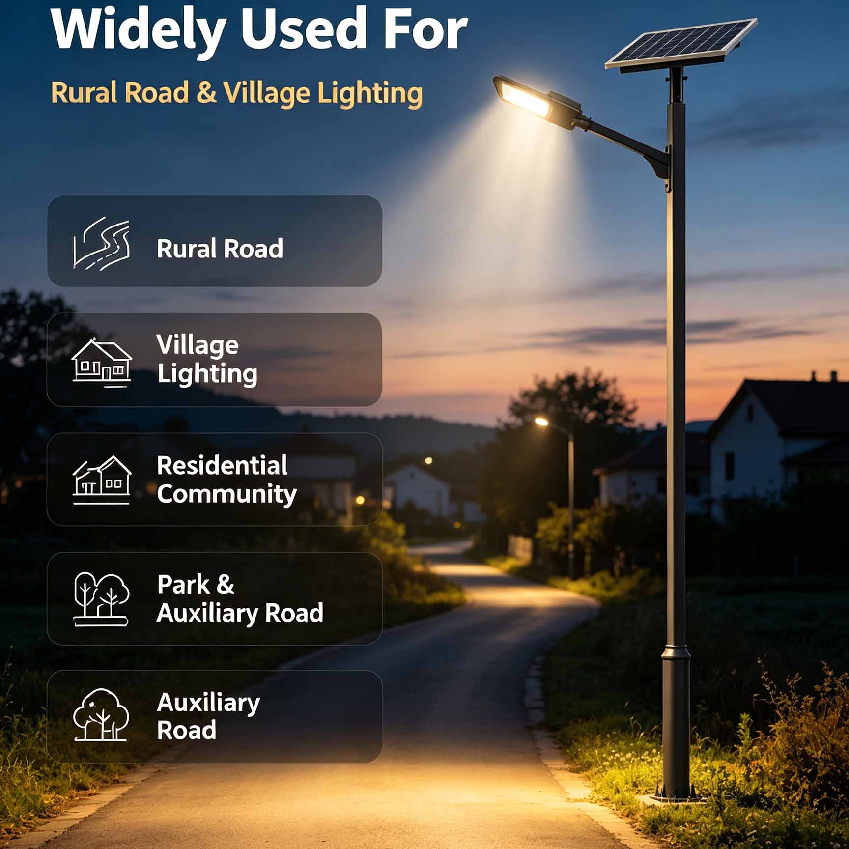 Split Solar LED Street Light
