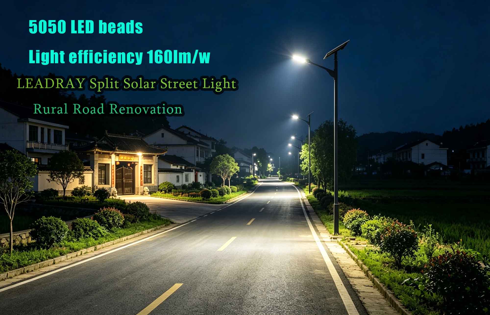 Split Solar Street Light for Rural Road Lighting Split Solar Street Light for Rural Road Lighting