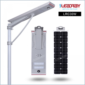 30W Solar Power Led Street Lighting all in one solar led street light integrated motion sensor lamp