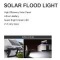 SZLEADRAY Custom Outdoor Garden Ip66 50W Led Solar Panel Flood Light Street Plaza Court Garden Waterpoof Solar Led Flood Lamp
