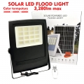 Super Bright Outdoor Solar led flood light 4.8W LED Flood Light IP65 Waterproof for Temporary Tent Lighting