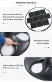 Energy Saving High Brightness Ip65 Waterproof Black 30w Led Solar Garden Outdoor Light