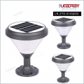 Super Bright Outdoor Courtyard Standing Aluminum PC Black Led Solar Gate Lamp Pillar European Garden Light