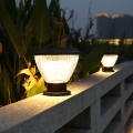 Ip65 Waterproof Gate Light 4.5W Solar Powered Bollard Lawn Lamp Villa Landscape Pillar Post Outdoor Solar Led Garden Lighting Pole