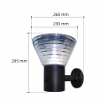 Outdoor Solar LED Wall Light IP65 Waterproof Solar Wall Light for Garden Courtyard  Light Living Room 48V Magnetic Track