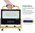 Solar panel portable floodlight 100W 200Watt standing recharge led flood light with tripod stand