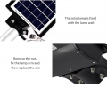 ABS waterproof remote control large capacity battery super bright commercial rada human sensor 100w 300w solar street light outdoor