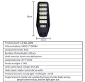 ABS waterproof remote control large capacity battery super bright commercial rada human sensor 100w 300w solar street light outdoor