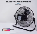 12V DC solar energy power battery portable rechargeable floor fan Stand Angle Adjustable Recharge Portable Solar Panel Table Fan