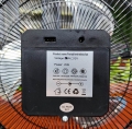12V DC solar energy power battery portable rechargeable floor fan Stand Angle Adjustable Recharge Portable Solar Panel Table Fan