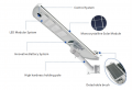 Automatic cleaning features monocrystalline silicon solar panels with all-aluminum LED street lights 80watt