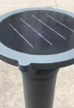 Garden Aluminium Automatic Solar Bollard Light Light Sensor Inbuilt Lithium Battery Glass Crystal Body