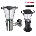Waterproof Outdoor Pillar Lawn Post Gate Lights Led Solar Fence Garden Lamps