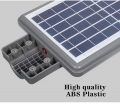 ABS Industrial Solar Outdoor Streetlight IP65 Waterproof 20W 40W 60W All in One Integrated Solar Lights Roads White SMD 6000K