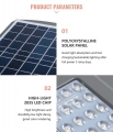ABS Industrial Solar Outdoor Streetlight IP65 Waterproof 20W 40W 60W All in One Integrated Solar Lights Roads White SMD 6000K