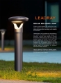 Ik10 Outdoor Waterproof LED Solar Lamp Driveway Path Lighting Square Garden Solar Pillar Lamp