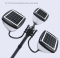 Park Yard Patio Pathway Waterproof High Post Light Pole Led Solar Garden Light