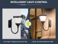 4.5W Garden LED Light Wall Integrated Solar Street Light Pole Light Outdoor