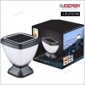 Wireless Auto Dusk to Dawn Solar Lights Warm White Outdoor Street Waterproof IP65 High Lumen for Pathway Corridor