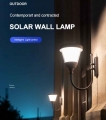 4.5W Garden LED Light Wall Integrated Solar Street Light Pole Light Outdoor