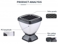 Wireless Auto Dusk to Dawn Solar Lights Warm White Outdoor Street Waterproof IP65 High Lumen for Pathway Corridor