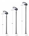 38W High Quality Integrated Die-Cast Solar Street Light White/Warm White LED Pole Mounted for Garden & Road IP65 Rated
