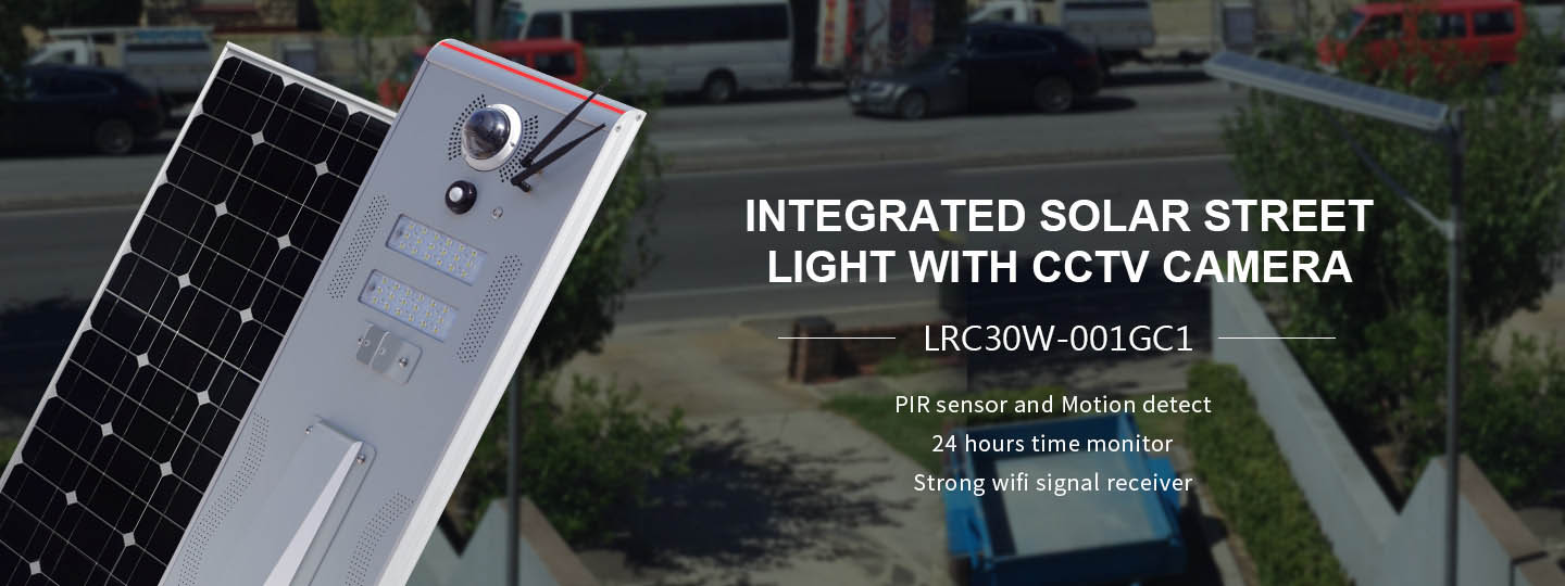 30w integrated solar street light with CCTV camera suppliers