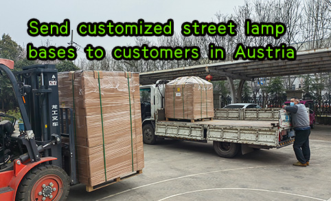Leadray Solar street lamp base shipped to Austrian customers