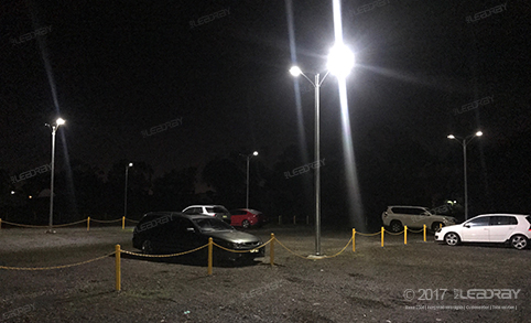 Countryside road using our solar street lights