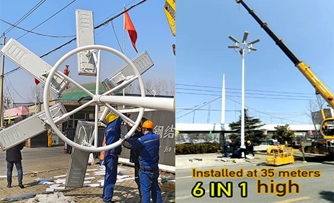 100W integrated solar street lamp Enter the customer group