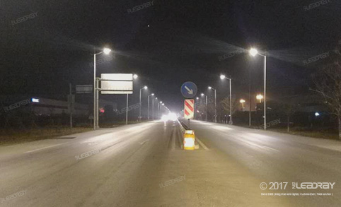 Leadray Hot Model Product-60W Integrated Solar Street Lamp Wins The Bid For Jining Freeway Outlet Main Road Project