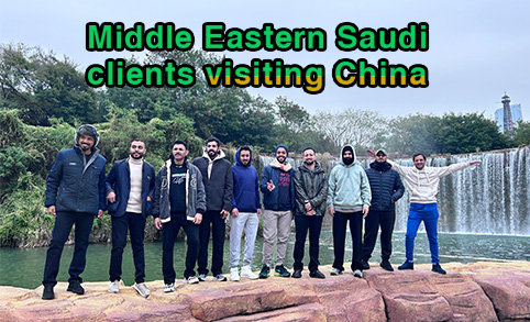Middle Eastern Saudi clients visiting China